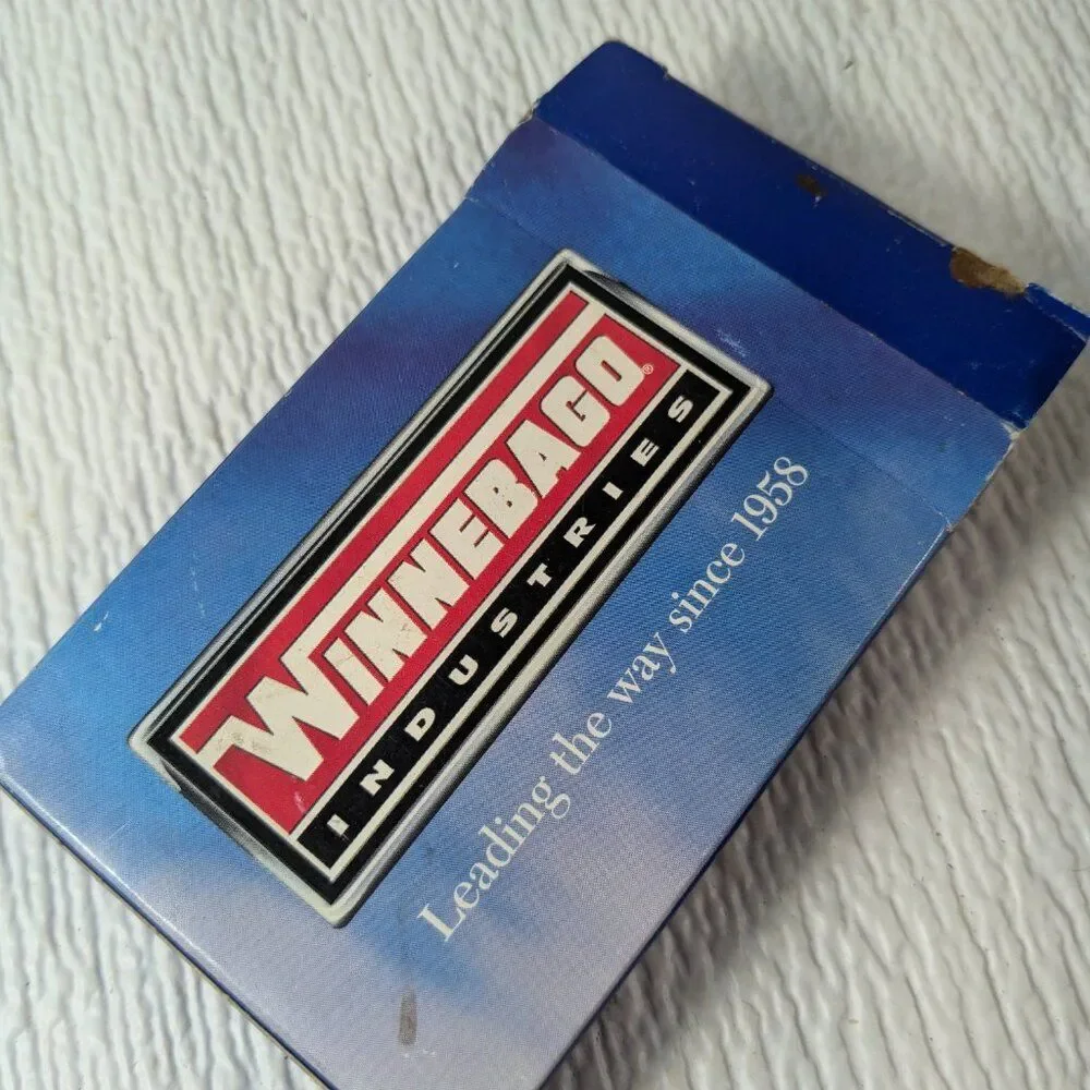 Vintage Winnebago Industries Playing Cards deck RV camper Advertisement promo